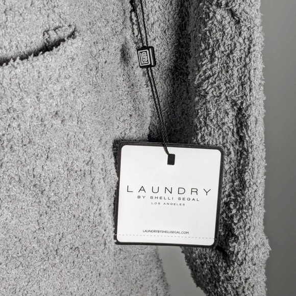 NWT LAUNDRY BY SHELLI SEGAL SOFT OPEN FRONT LOUNGEWEAR ROBE - M - Picture 4 of 5